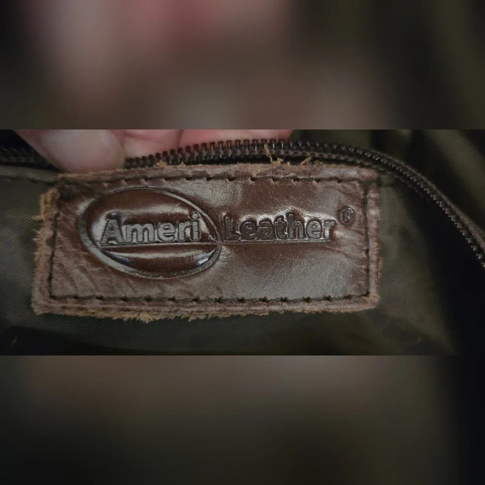 Ameri-Leather Large Wool Leather Tote Southwest Aztec Print - Picture 10 of 11